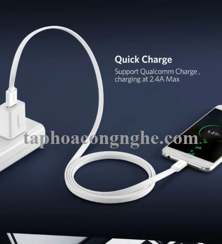 Ugreen 10691 0.5M màu Trắng Cáp USB TypeC sang USB 3.0 cáp dẹt US172 30010691